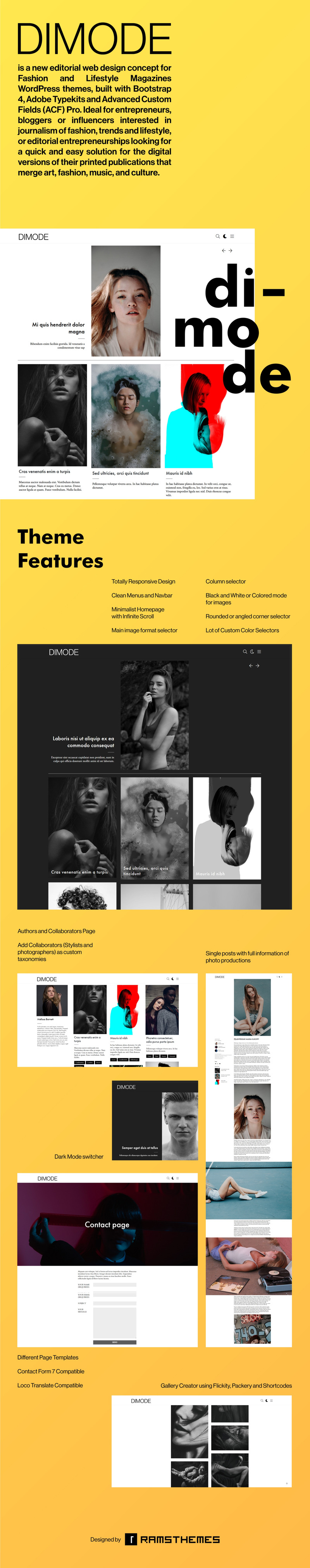 DIMODE - Fashion and Lifestyle Trends Magazine WordPress Theme