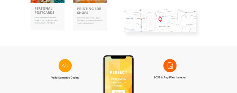 Printing Services - Online Printing with Novi Builder Landing Page Template