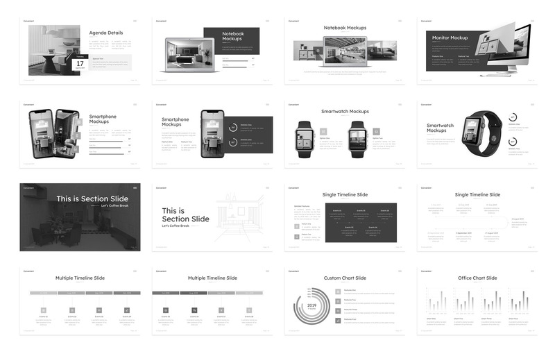Удобный шаблон PowerPoint для презентации интерьера и экстерьера - Features Image 3