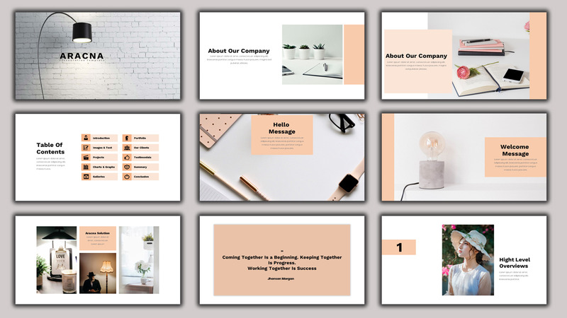 Aracna - PowerPoint šablona Creative Business - Features Image 2