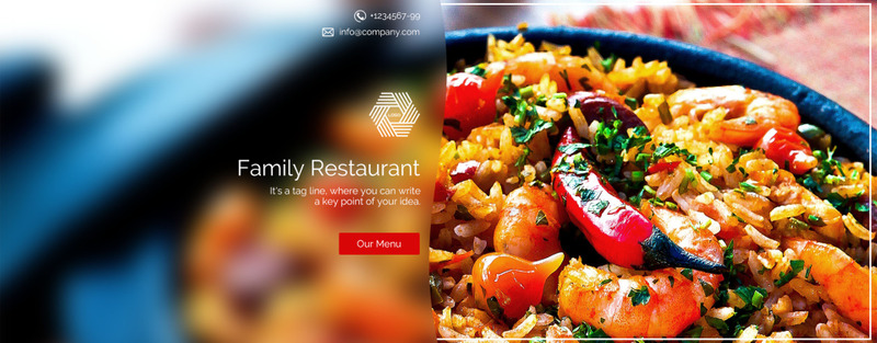 Restaurant Landing Page modèle PSD #67305 - Image 1