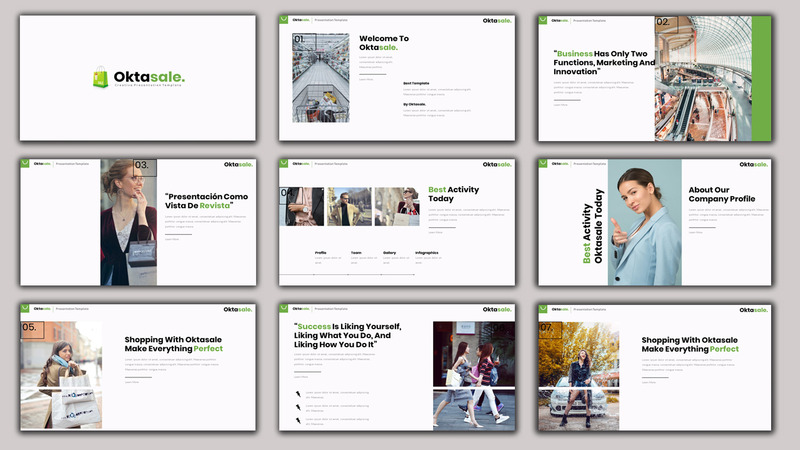 Oktasale - Creative Business PowerPoint Template - Features Image 2