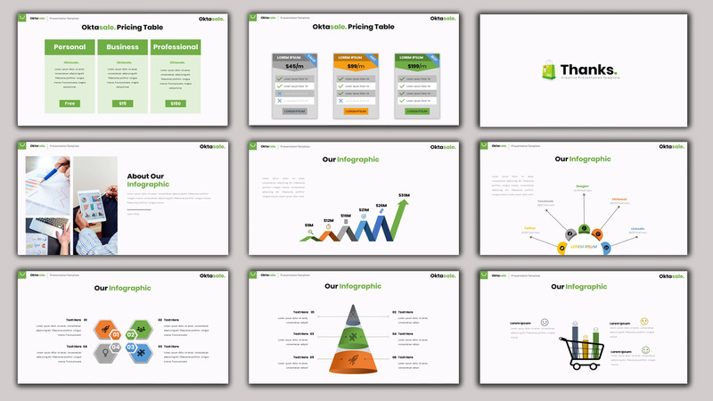 Oktasale - Creative Business PowerPoint Template - Features Image 5