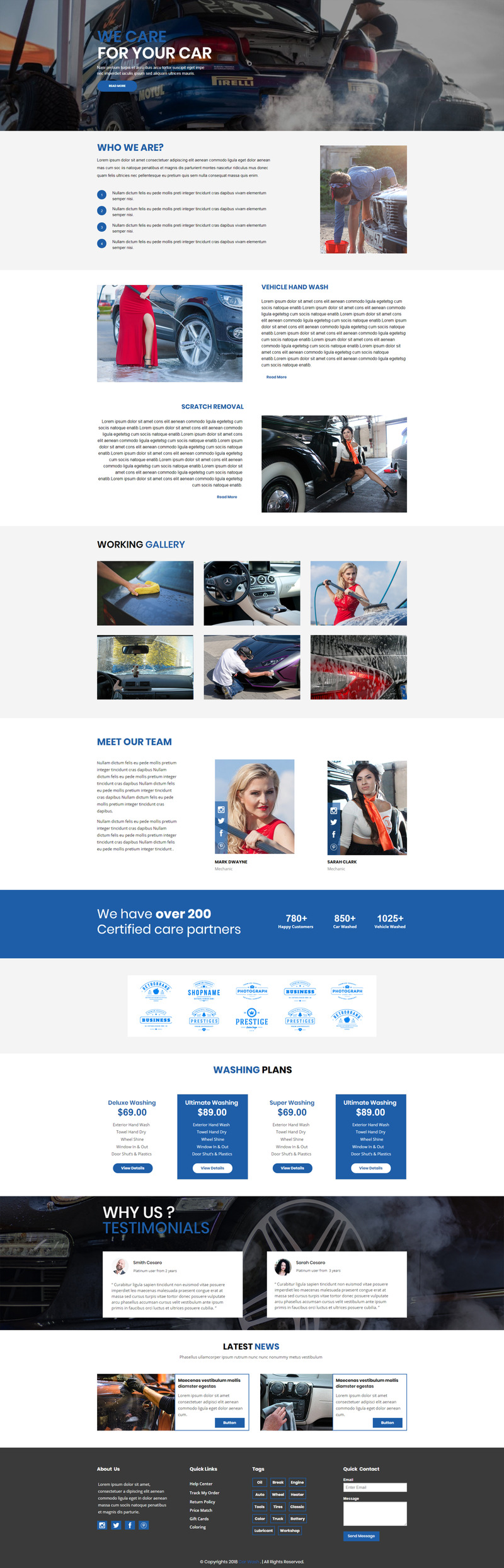 Car Wash - Unbounce template - Features Image 1