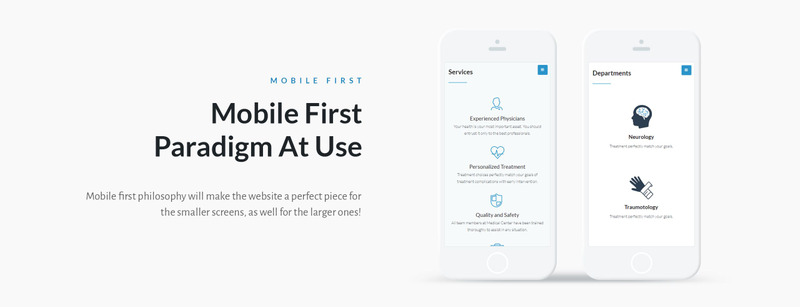 Profimed - Tema WordPress para sitios web médicos - Imagen de características 4
