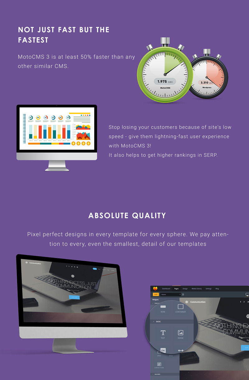 Networking Moto CMS 3 Template - Features Image 4