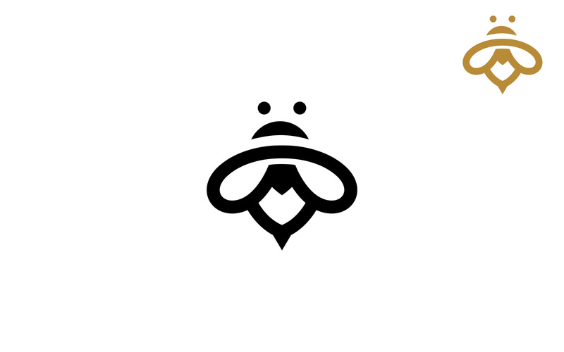 Minimalist Bee Logo Template - Features Image 1