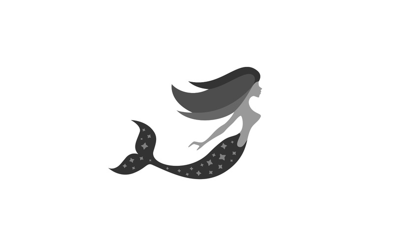 Modelo de logotipo da sereia - Features Image 1