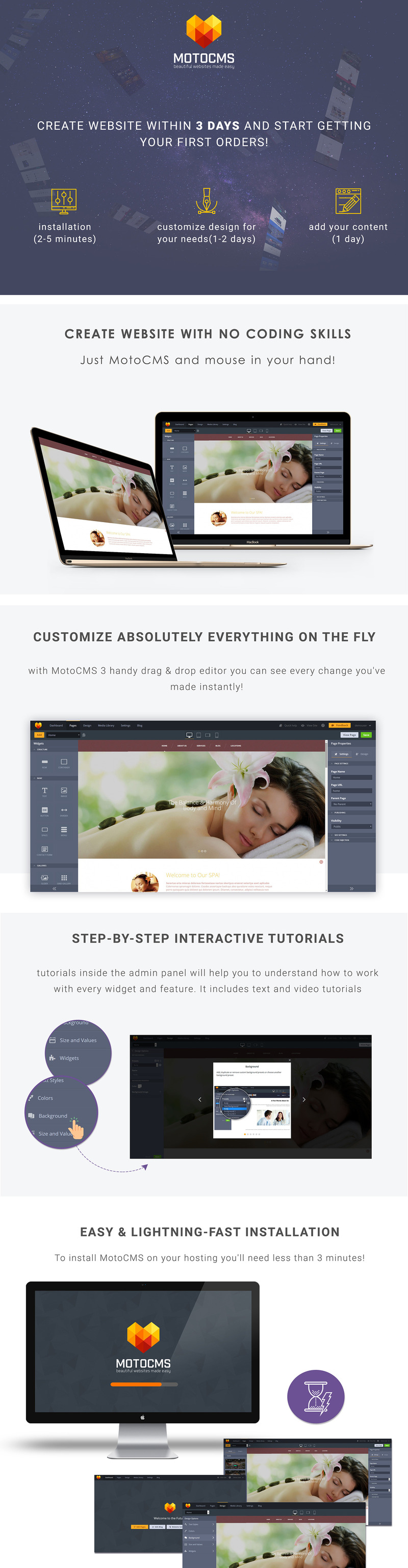 Skincare Moto CMS 3 Template - Features Image 1