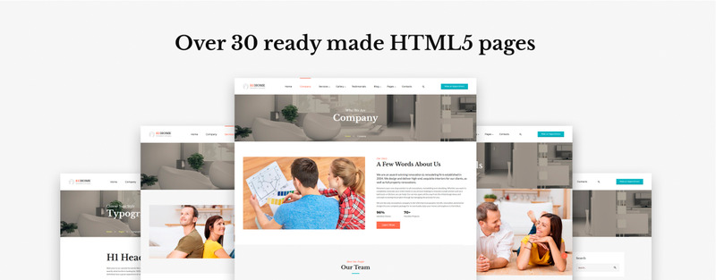 Rehome - Home Renovation & Modeling Multipage Html Website Template