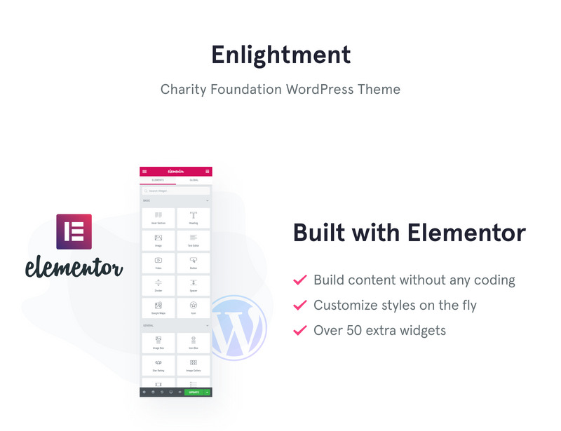 Charity Foundation WordPress Theme - Enlightment WordPress Theme - Features Image 1