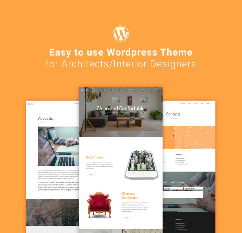 Quiet - Interior Design WordPress Theme - Features Image 1