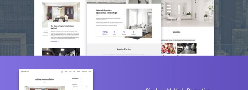 Aquentra - Single Property Rental WordPress Theme - Features Image 2