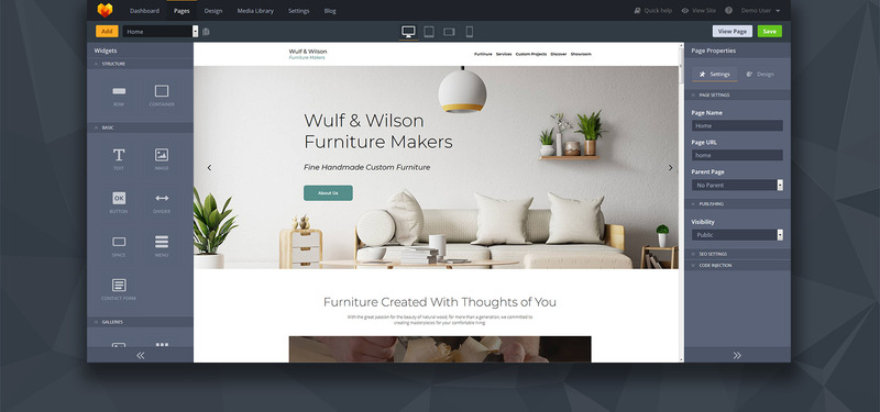 Wulf Wilson - Furniture Makers Moto CMS 3 Template - Features Image 2