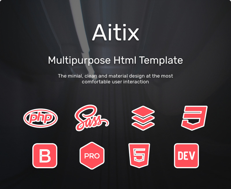 Aitix - Fashion Portfolio Multipurpose Clean Bootstrap Website Template - Features Image 1