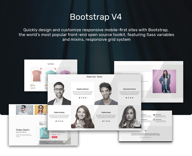 Aitix - Fashion Portfolio Multipurpose Clean Bootstrap Website Template - Features Image 3