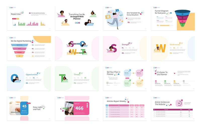 Planner Marketing Presentation Fully Animated PowerPoint template - Features Image 3