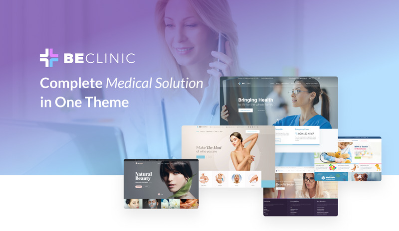 BeClinic - Multipurpose Medical WordPress Theme - Features Image 1