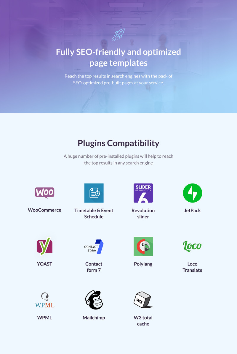 BeClinic - Multipurpose Medical WordPress Theme - Features Image 7