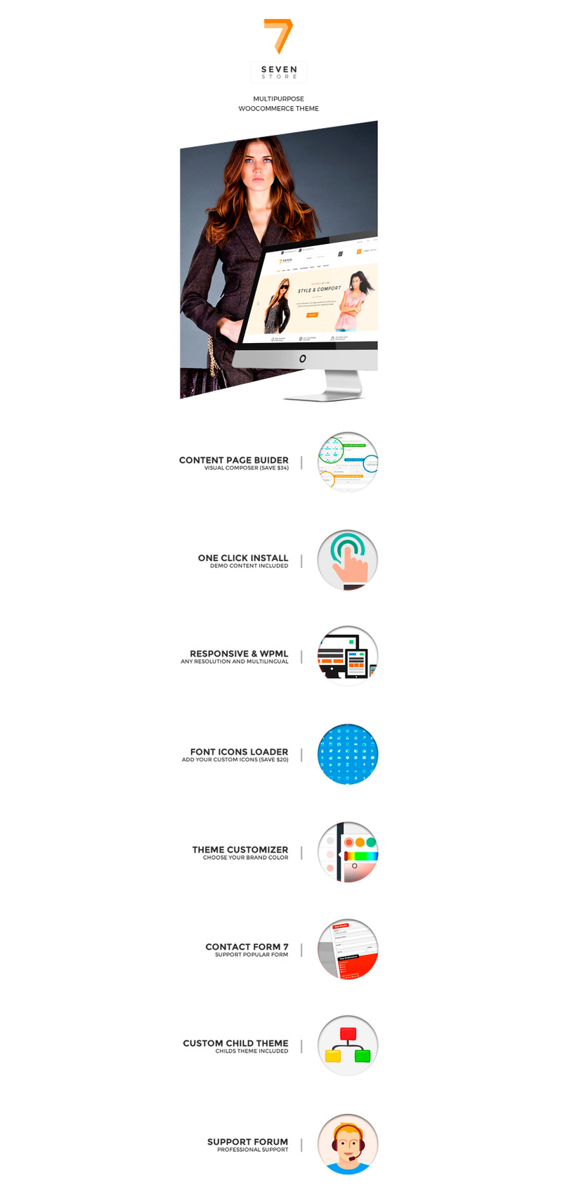 Seven Store - Multipurpose WooCommerce Theme - Features Image 1