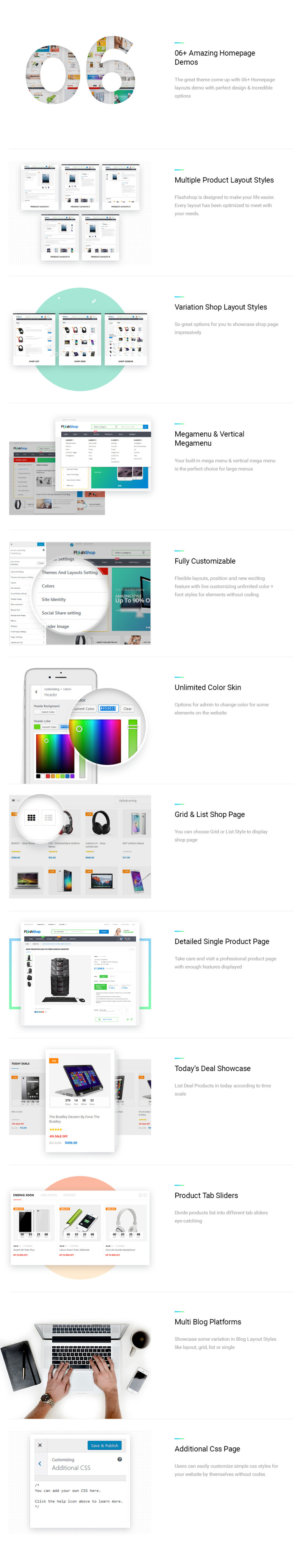 Flashshop - Multipurpose Premium WooCommerce Theme - Features Image 1