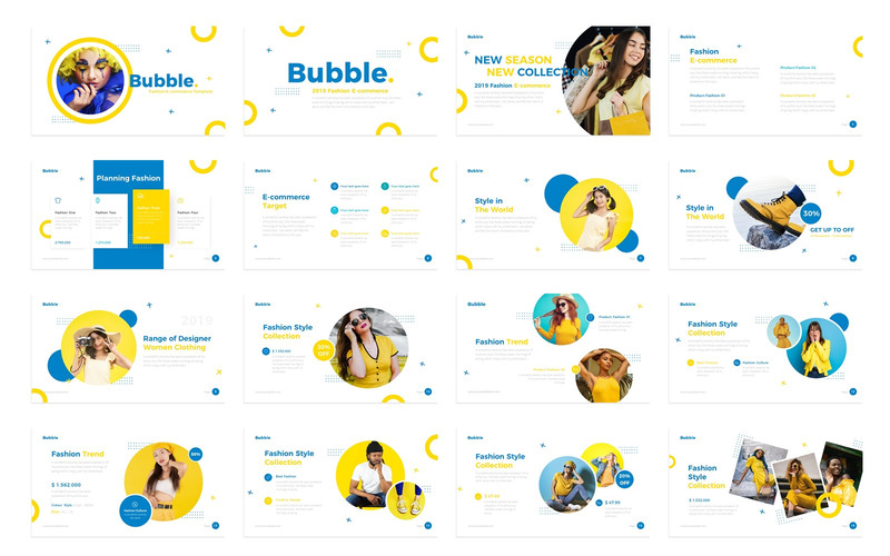 Bubbla mode presentation PowerPoint mall - Features Image 1