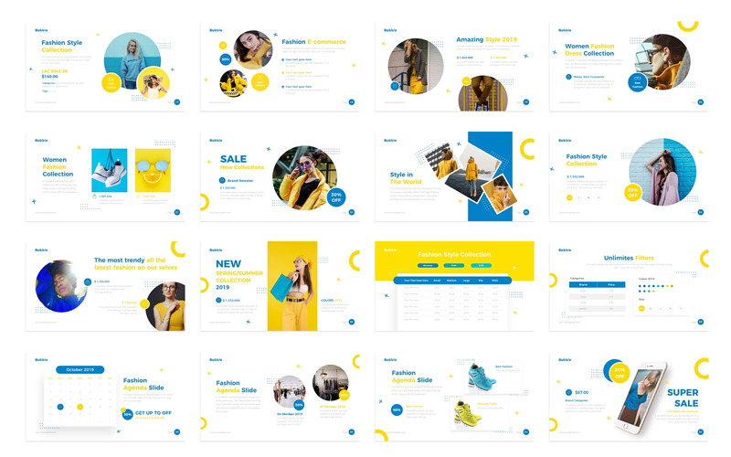 Bubbla mode presentation PowerPoint mall - Features Image 2