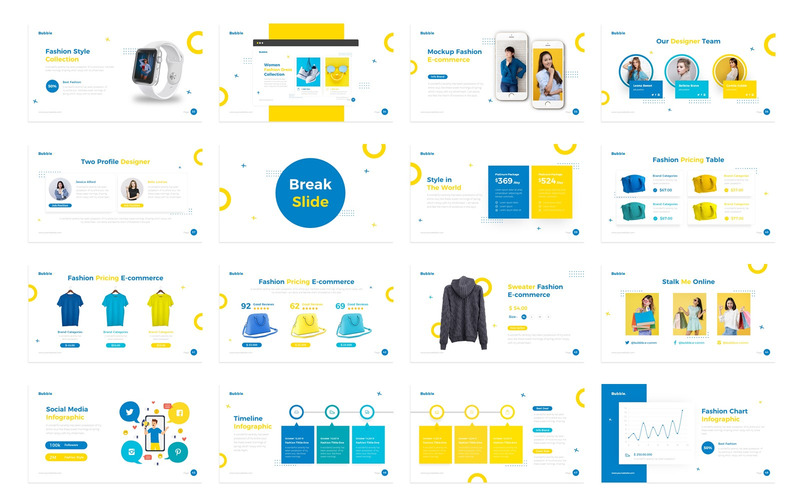 Bubbla mode presentation PowerPoint mall - Features Image 3