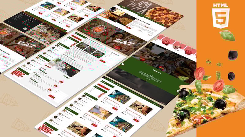 Fattpizza | Pizza and Dinner HTML5 modèle web adaptatif #104001 - Image 1