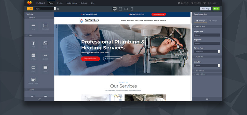 ProPlumbero - Plumbing & Heating Company Moto CMS 3 Template - Features Image 2