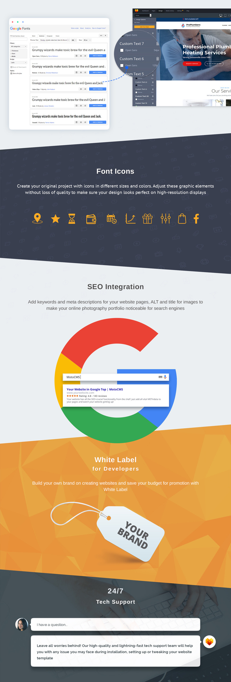 ProPlumbero - Plumbing & Heating Company Moto CMS 3 Template - Features Image 5