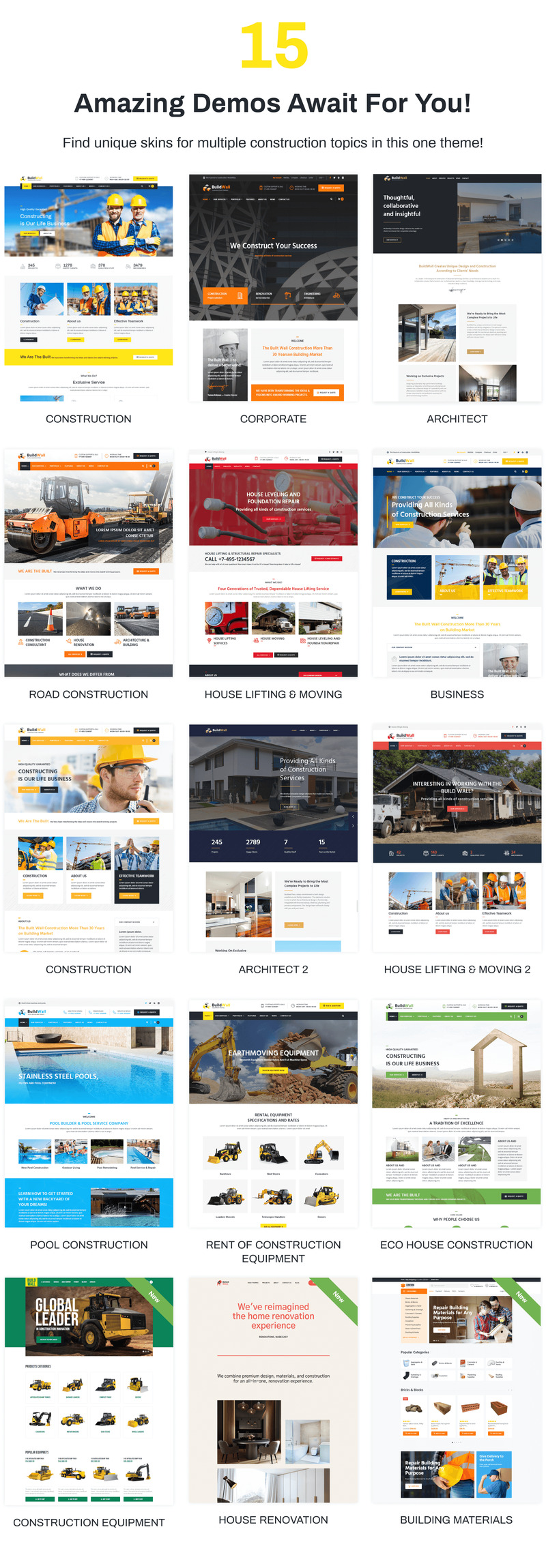 BuildWall - Construction Company Multipurpose WordPress Theme - Features Image 2