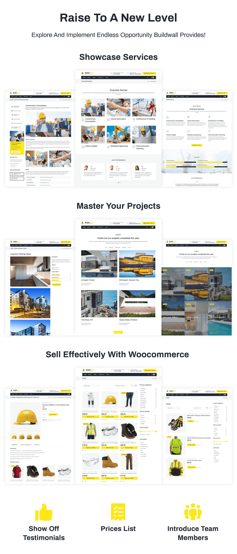 BuildWall - Construction Company Multipurpose WordPress Theme - Features Image 4