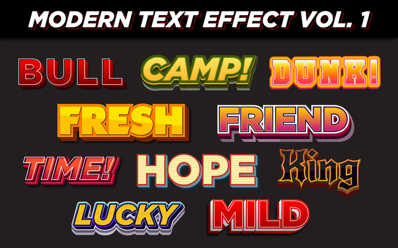 MODERN TEXT EFFECT VOL 1 Bundle - Features Image 1