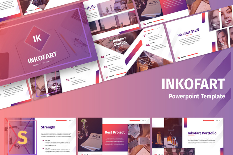 Inkofart - Многоцелевой шаблон PowerPoint - Features Image 1