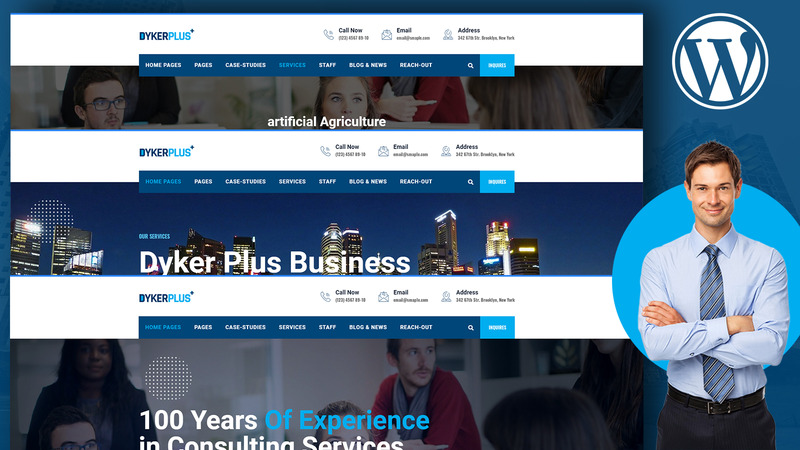 Dyker Plus Multipurpose Business Consulting WordPress Theme - Features Image 2