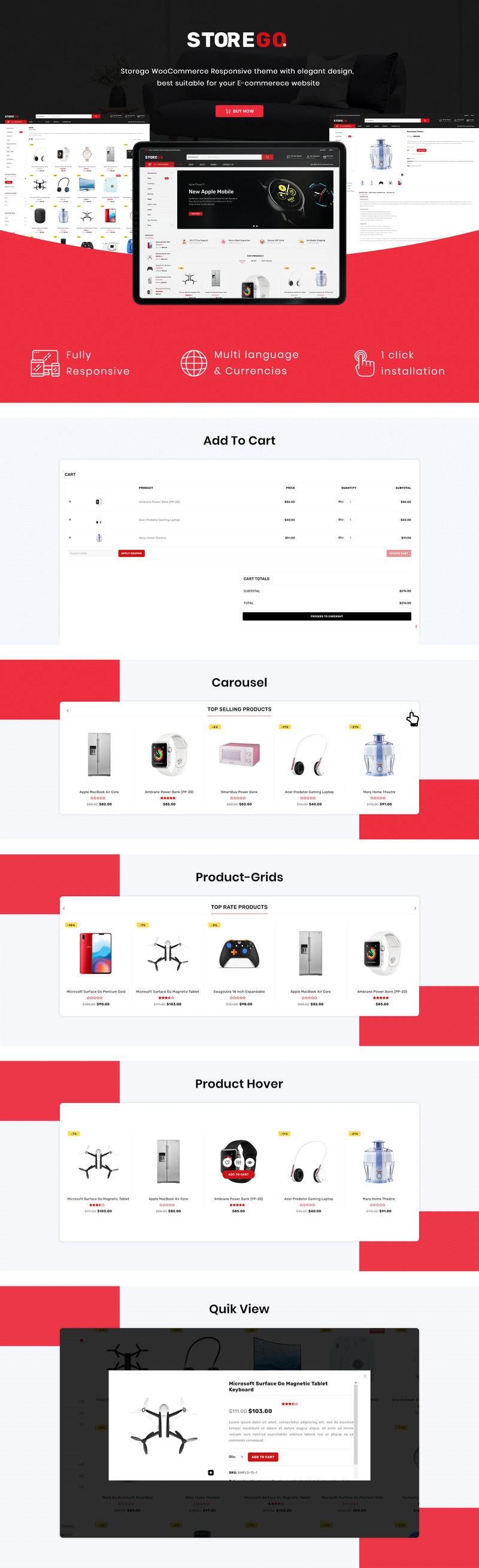 StoreGo - MultiPurpose Electronic Store Bootstrap WooCommerce Thema №87256 - Eigenschappen Afbeelding 1