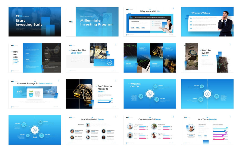 Fund- Investment Business Modern - Keynote template - Caratteristiche Immagine 1