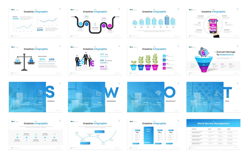 Fondo - modello PowerPoint creativo per affari di investimento - Caratteristiche Immagine 3
