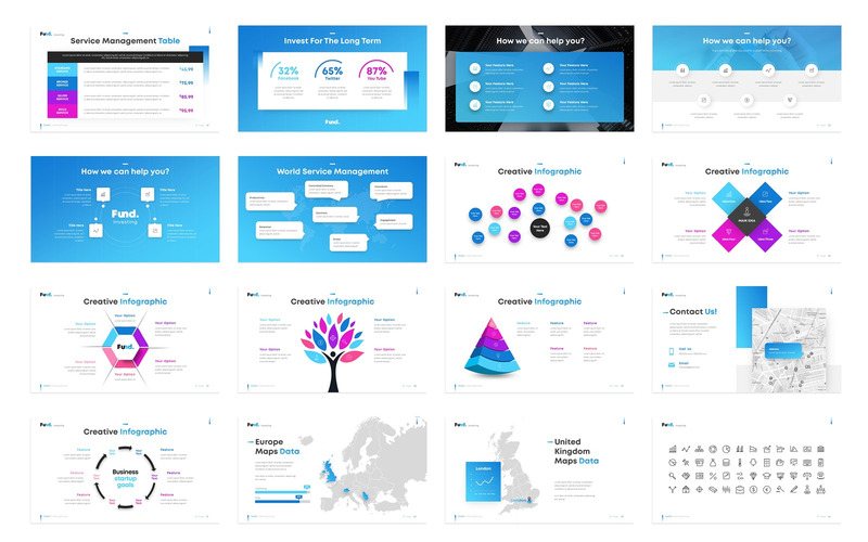 Fondo - modello PowerPoint creativo per affari di investimento - Caratteristiche Immagine 4
