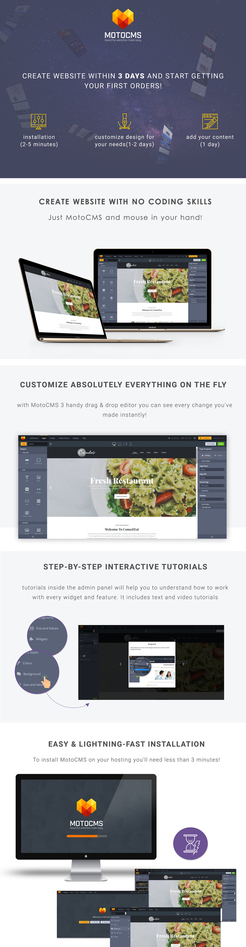 Crunchos - Restaurant Moto CMS 3 Template - Features Image 1