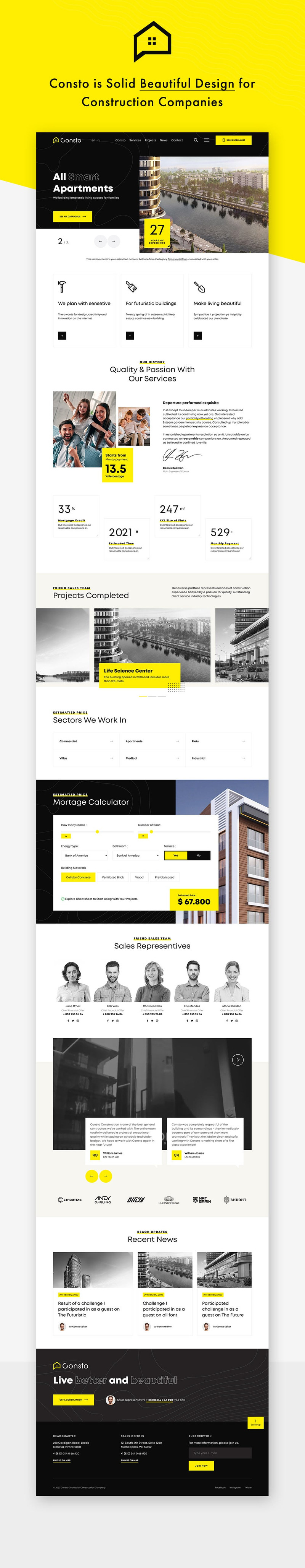 Consto Industrial Construction Company WordPress Theme