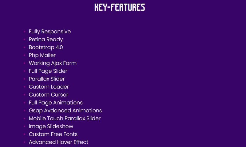 Wink - Photography Portfolio Bootstrap Website Template - Features Image 4