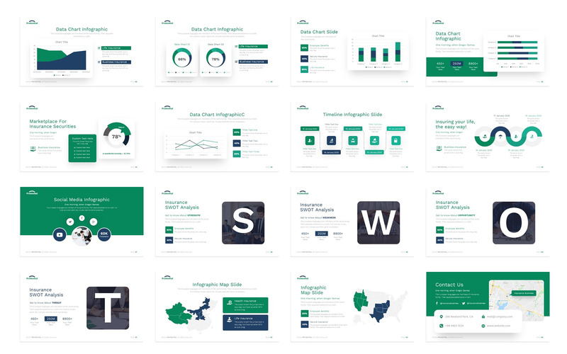 Protextial Insurance Presentation PowerPoint template