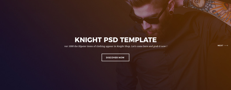 Template PSD #64843 Knight - Corporate and Shop - Immagine Caratteristiche 1