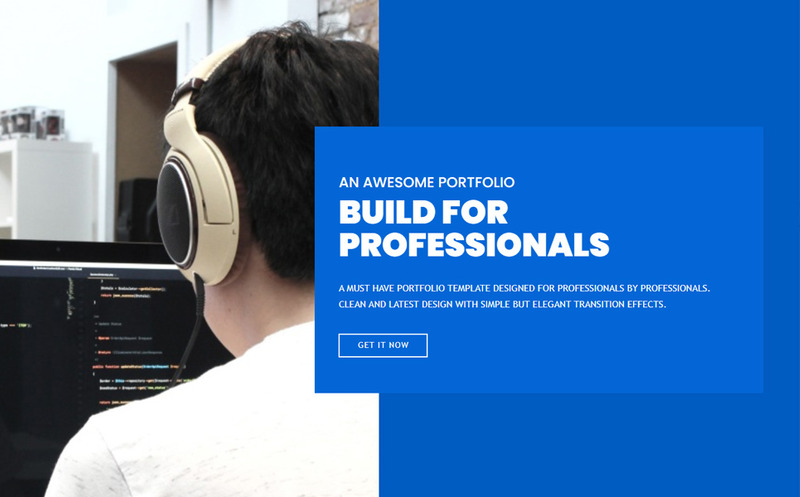 Mr. Freelancer Resume/Portfolio Landing Page Template - Features Image 1