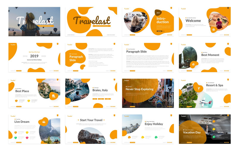 Travelast – Праздничная презентация Шаблон PowerPoint - Features Image 1