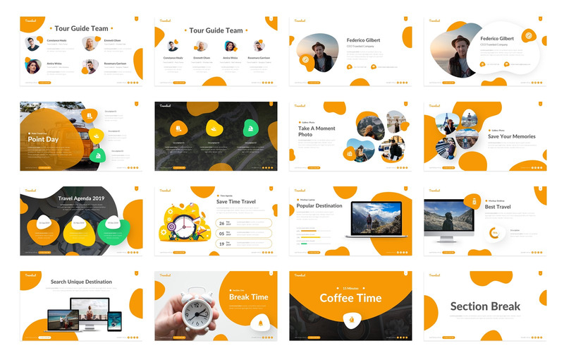 Travelast – Праздничная презентация Шаблон PowerPoint - Features Image 2