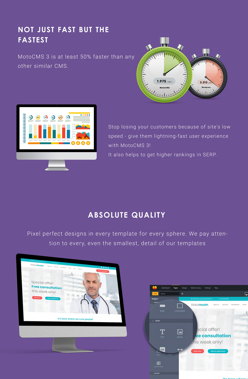 GlobalHealth - Doctor & Medical Moto CMS 3 Template - Features Image 4