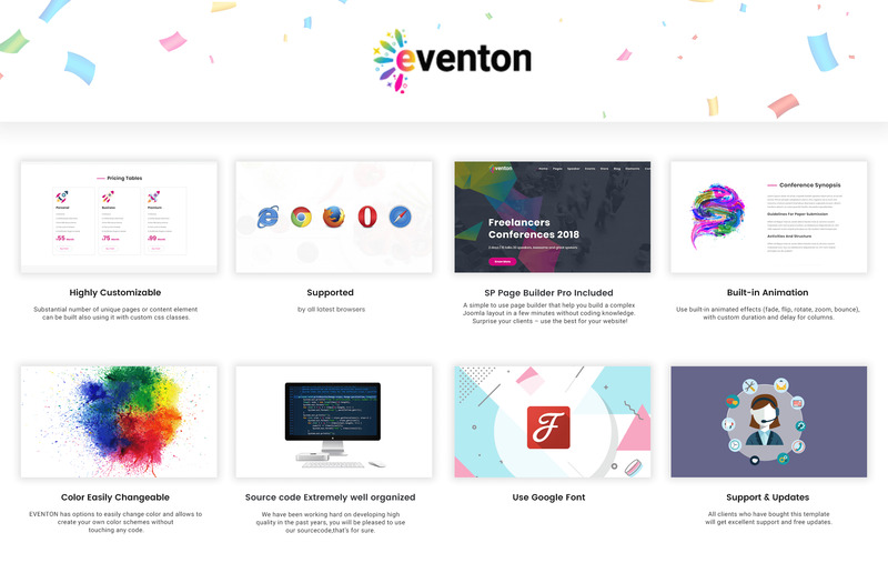 Eventon - Event / Conference Joomla Template - Features Image 1